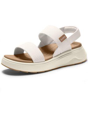 🆕Women's White Platform Sandals with Arch Support for Relief Comfortable